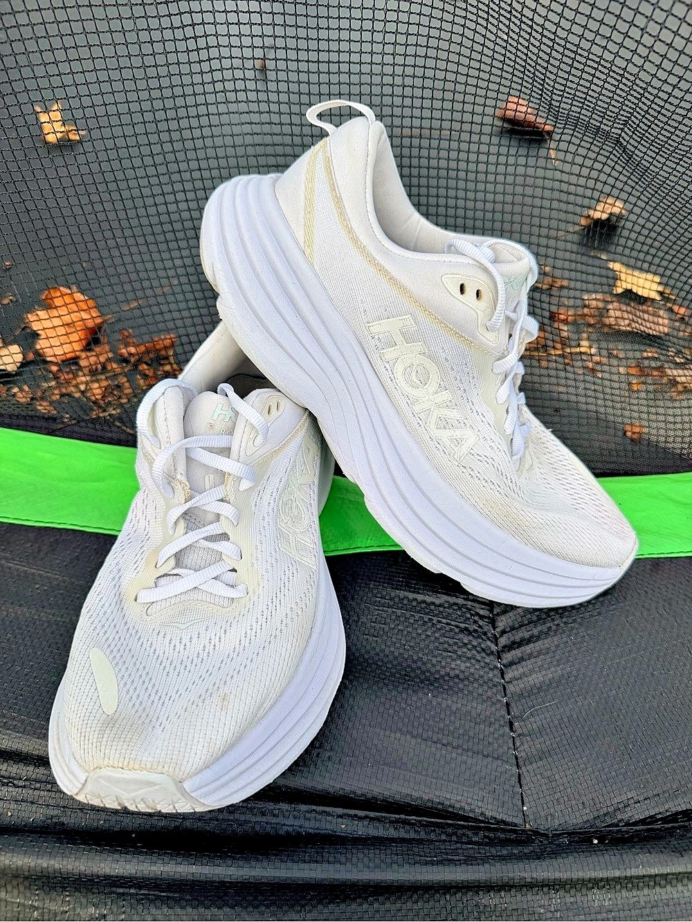 Hoka One Bondi 8 men’s White Athletic Shoes US 7D - Picture 1 of 7